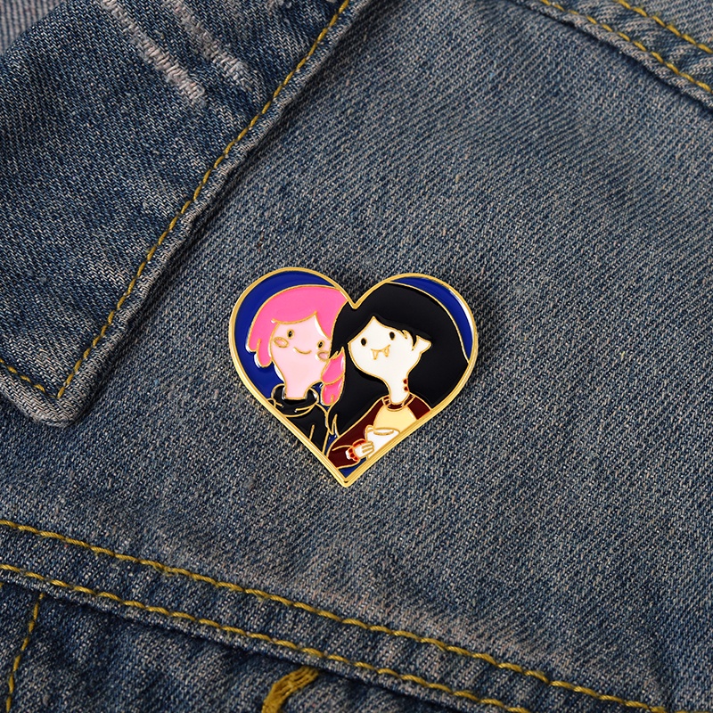 Bros Pin Enamel Desain Kartun Anime Petualangan Untuk Ransel