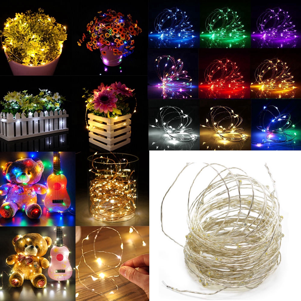 COD  5/10M USB LED Copper Wire String Fairy Light Strip Lamp