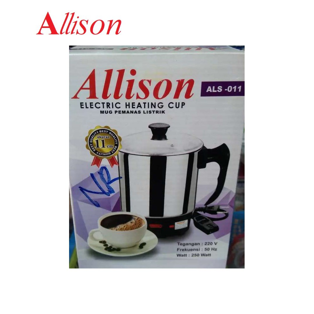 Allison Electric Heating Cup 11cm /13cm / Teko Listrik / Mug Elektrik GARANSI RESMI