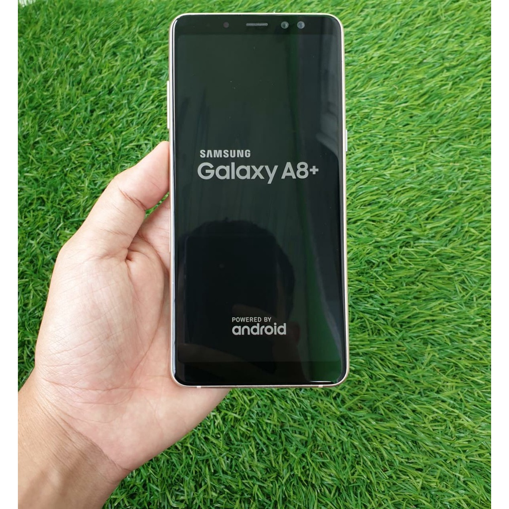 SAMSUNG A8 PLUS SECOND 6/64 GB HP SECOND HANDPHONE SECOND HP SEKEN HP BEKAS HP MURAH