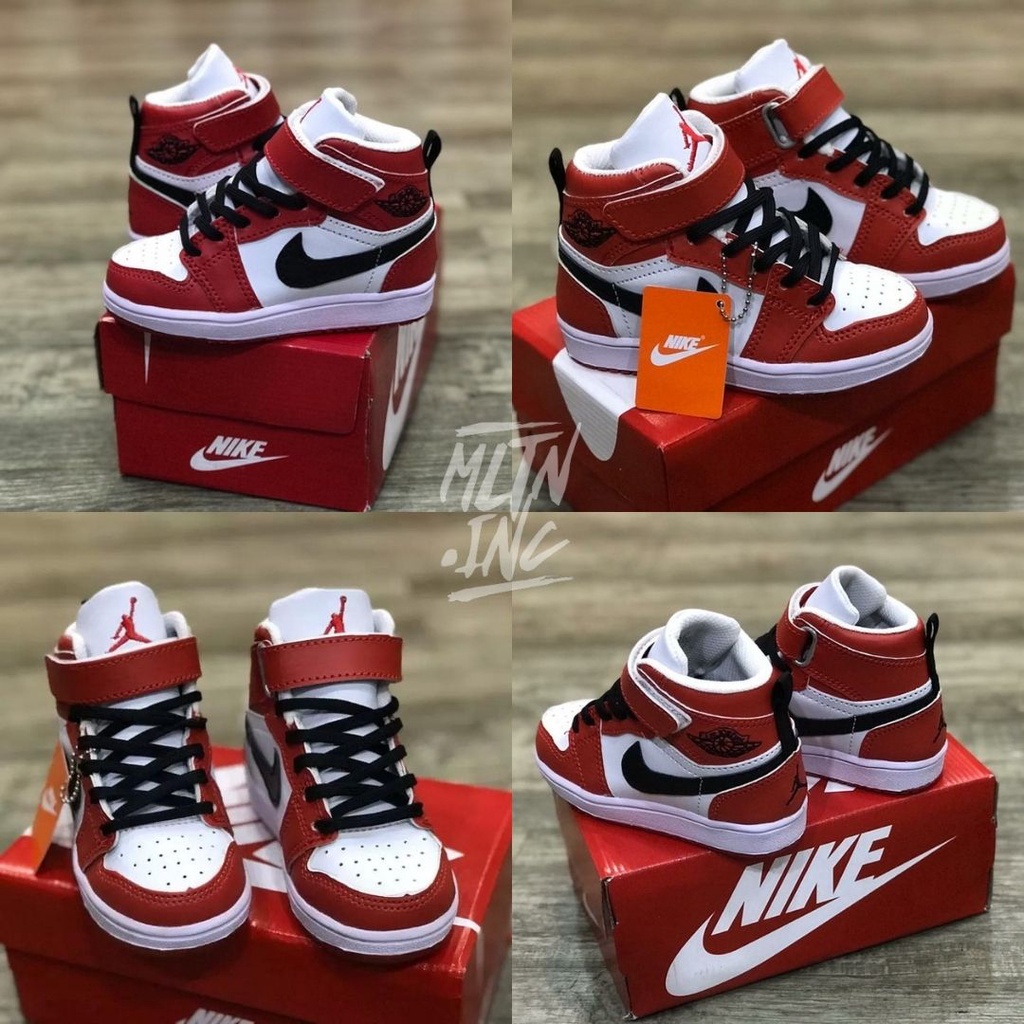 SEPATU ANAK JORDAN MERAH CHICAGO PREMIUM HIGH QUALITY SEPATU ANAK LAKI LAKI KADO