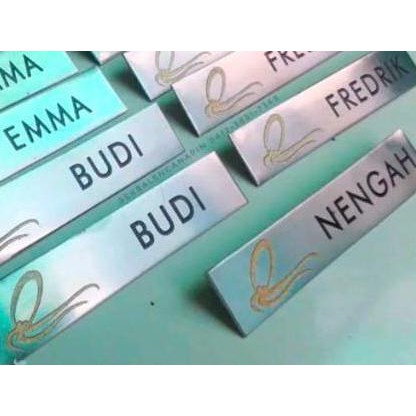 

BEST SALE Name Tag Stainless Hairline Magnet No Coating (Satuan)