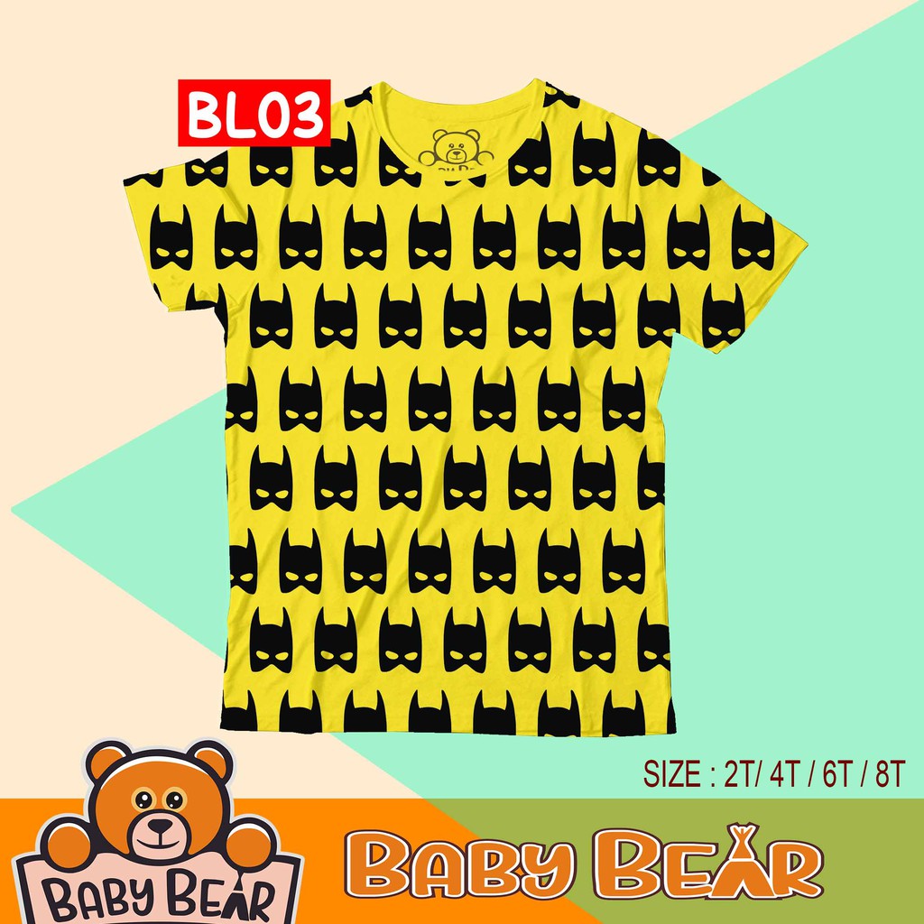  BAJU  ANAK  BABY BEAR BL03 Kaos Anak  laki laki Banded full  