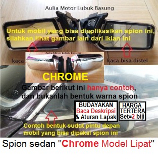 spion mobil  sedan  chrome Ford  Laser  Wonder Honda Prestige 