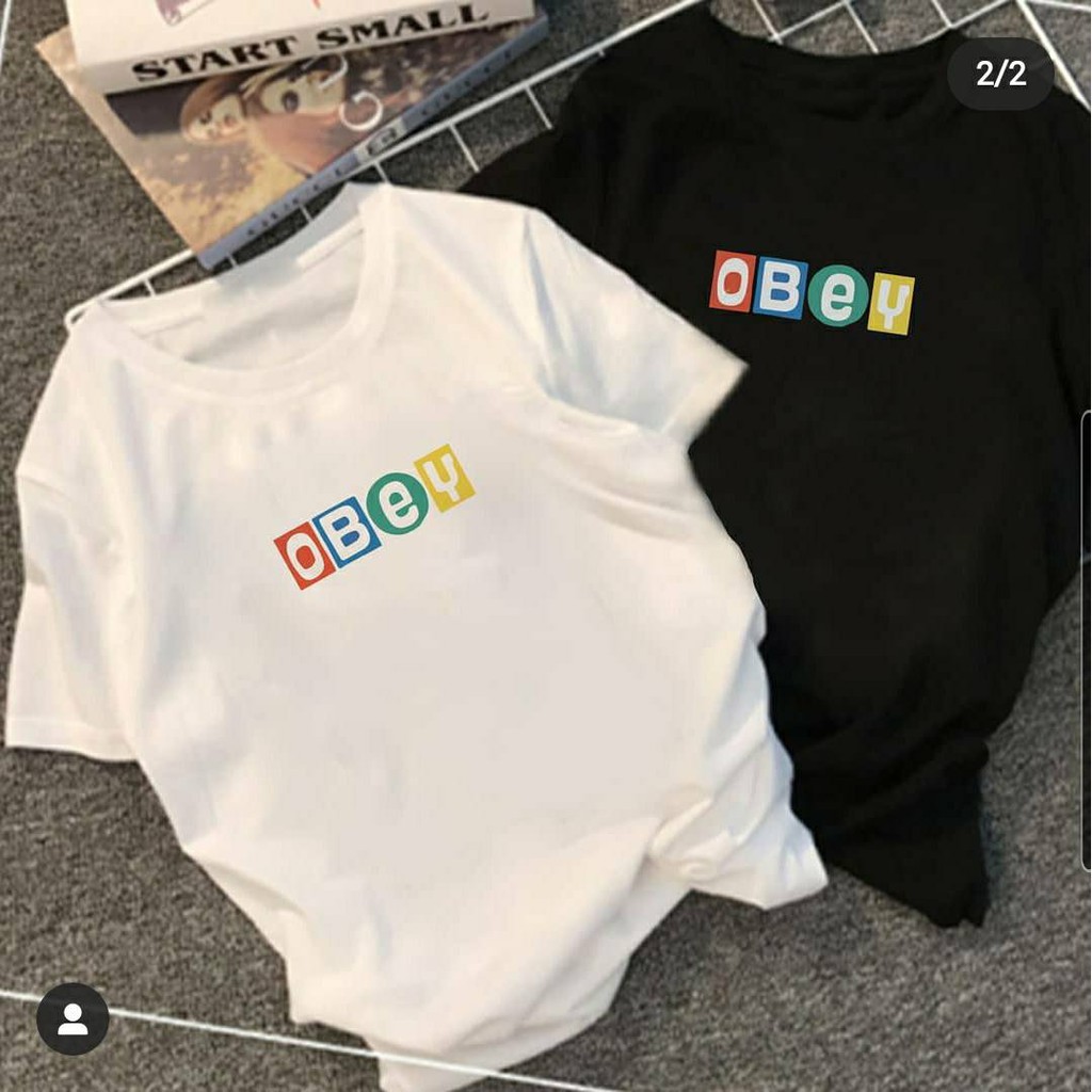 KAOS BTS OBEY JHOPE BTS HITAM & PUTIH OVERSIZE EDITION | KAOS WANITA BTS TSHIRT TUMBLR TEE OBEY