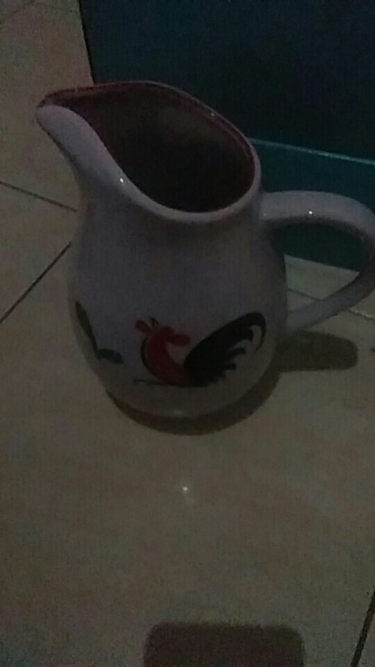 Water Jug Ayam Jago Seri 2 / Milk Jug / Juice Jug / Keramik Kopin