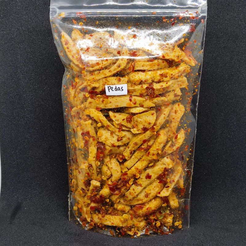 Basreng pedas daun jeruk 75grm /baso goreng/setik basreng pedas daun jeruk-3