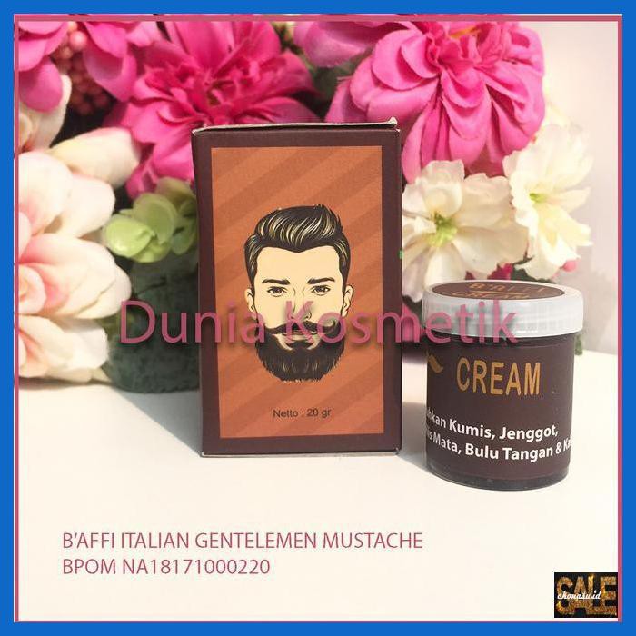 NIMATIVRAMBUT- BAFFI CREAM ITALIAN GENTLEMEN MUSTACHE / PENUMBUH KUMIS & JENGGOT -ASLII.