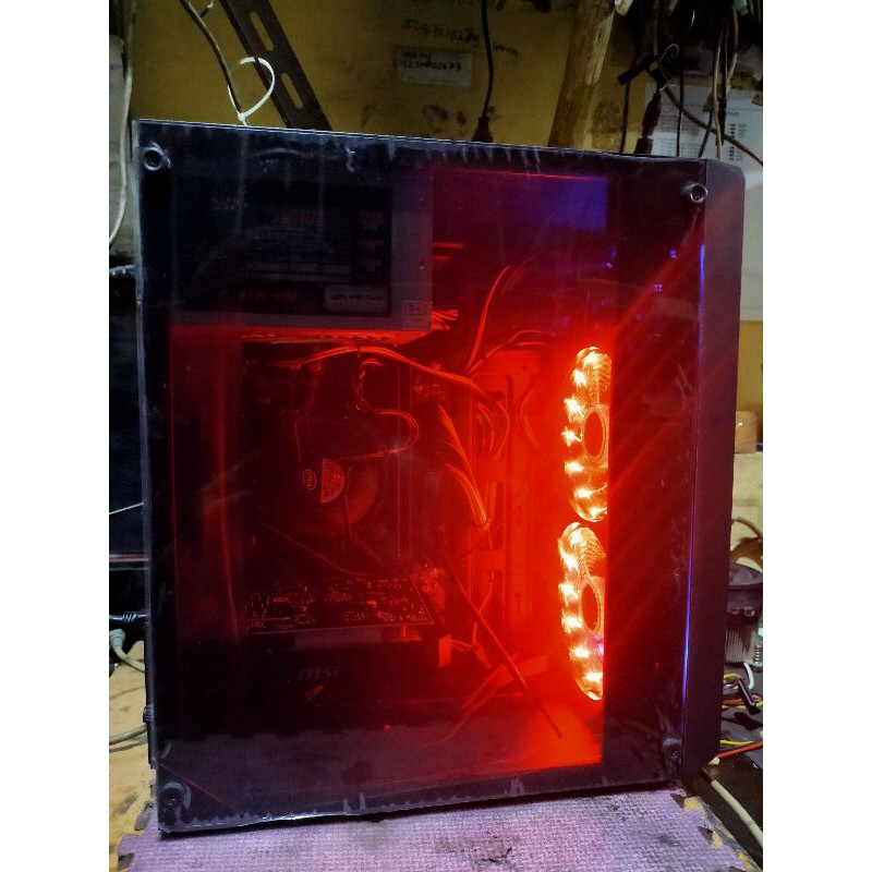 PC RAKITAN BARU Intel I3/Ram 4Gb/Hdd 500Gb Casing Game Fan Rgb