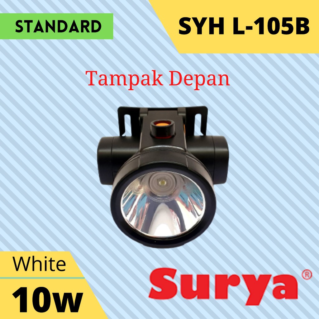 Senter Kepala Surya SYH L 105 B 10 Watt Super Murah Free Tali dan Charger