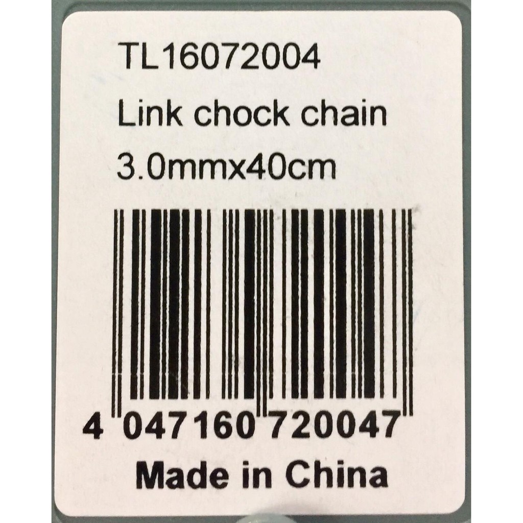 Rantai Leher Anjing Stainless Steel  Long Link Choke Chain 3mm