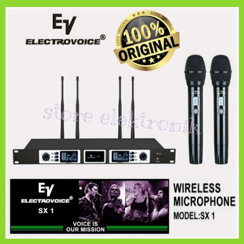 Microphone Wireless ELECTROVOICE SX 1 Mic Wireless Handheld Original