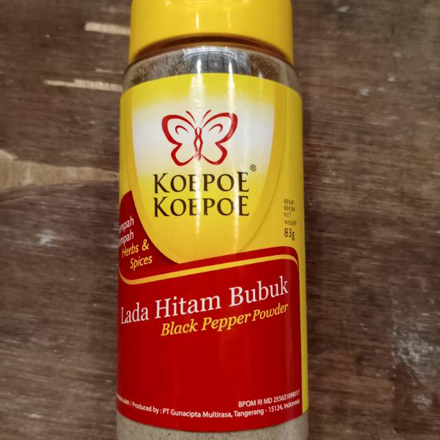 

Lada hitam bubuk koepoe koepoe