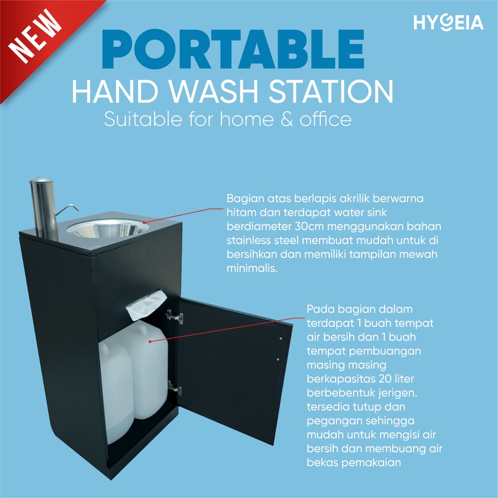 Tempat cuci tangan portable