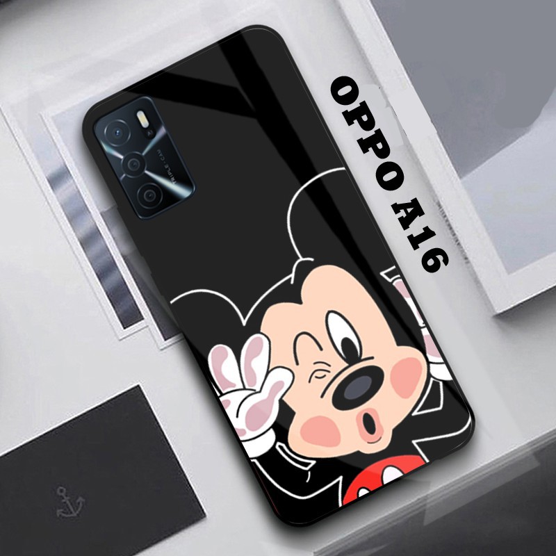 [K94] Softcase Kaca Oppo A16 - Case Oppo A16 - Casing Oppo A16 - Softcase Kaca - Softcase Mirror