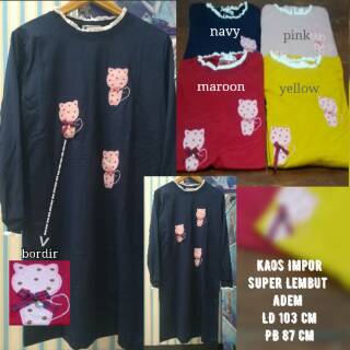 JUMBO Tunik  Kaos  Impor Remaja  Shopee Indonesia