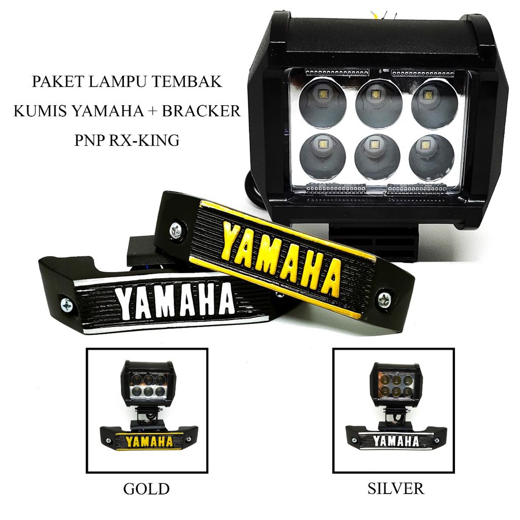 LAMPU TEMBAK LED MODEL T-5483- 6MATA LED+BREKET KUMIS YAMAHA