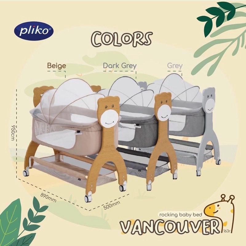 Pliko Rocking Vancouver Pliko Box Keranjang Bayi