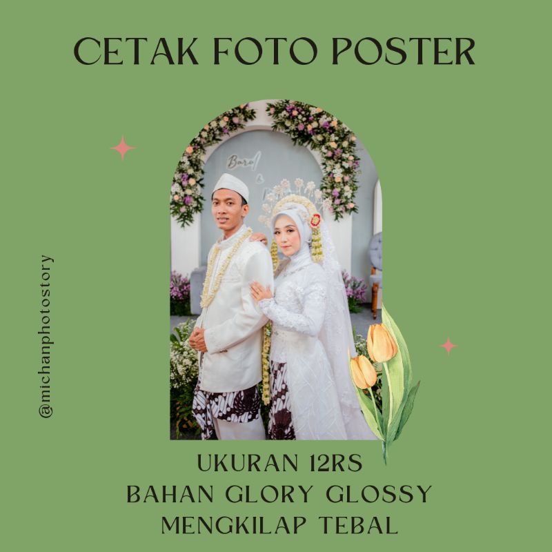 Cetak Foto Poster Prewedding Keluarga Ukuran 12RS