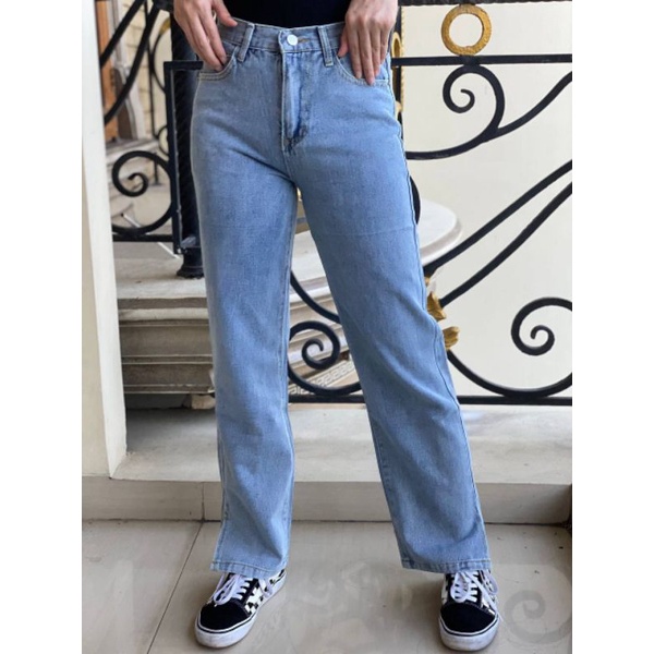BACA DESKRIPSI Celana Kulot Jeans Highwaist Straight BACA DESKRIPSI Celana Kulot Jeans Highwaist Straight