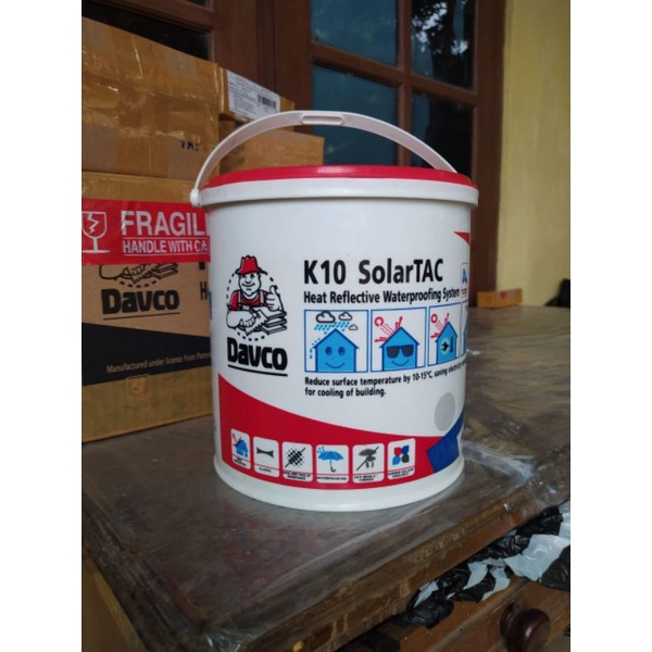 Cat pemantul anti panas genting galvalum seng asbes Solar TAC 4ltr / 5kg