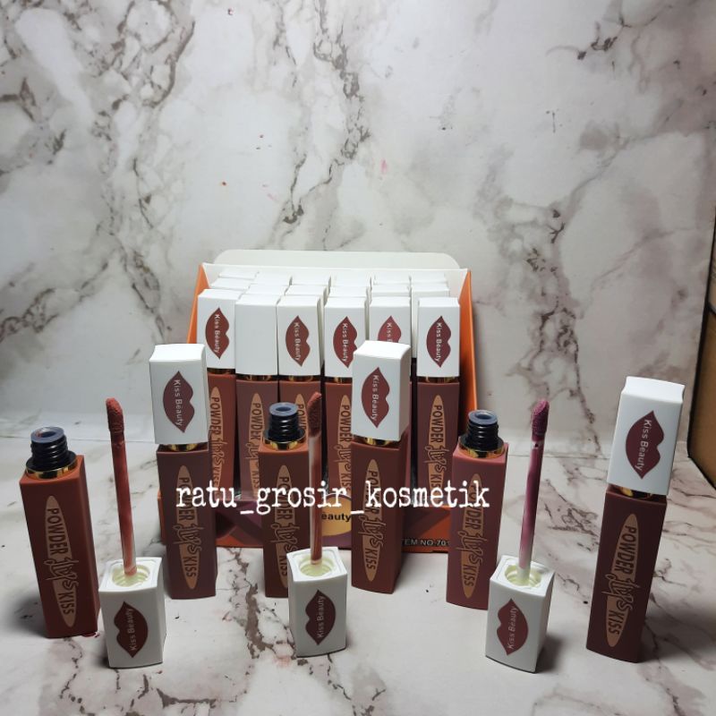 Lip Gloss | Lip Cream | Lip Meet Kiss Beauty 6 warna No. 70135-03