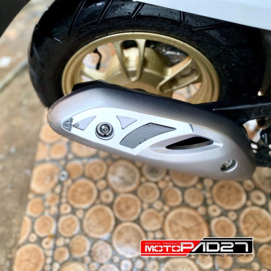 Garnish Cover Knalpot Honda All New Scoopy 2020 2021 2022