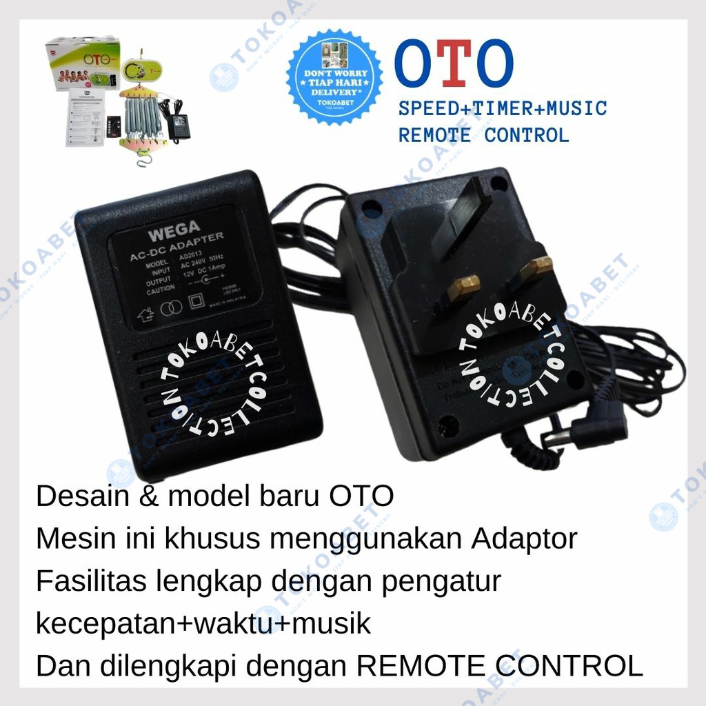 Mesin ayunan bayi otomatis OTO Remote Control Timer Music Speed  perlengkapan tidur baby TOKOABET