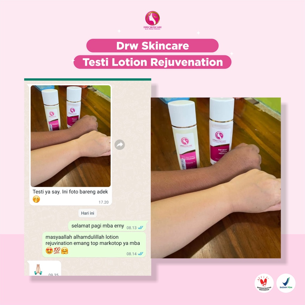 WAJIB BACA PENGGUNAAN !! Paket Hemat Lotion Rejuvenation Drw Skincare
