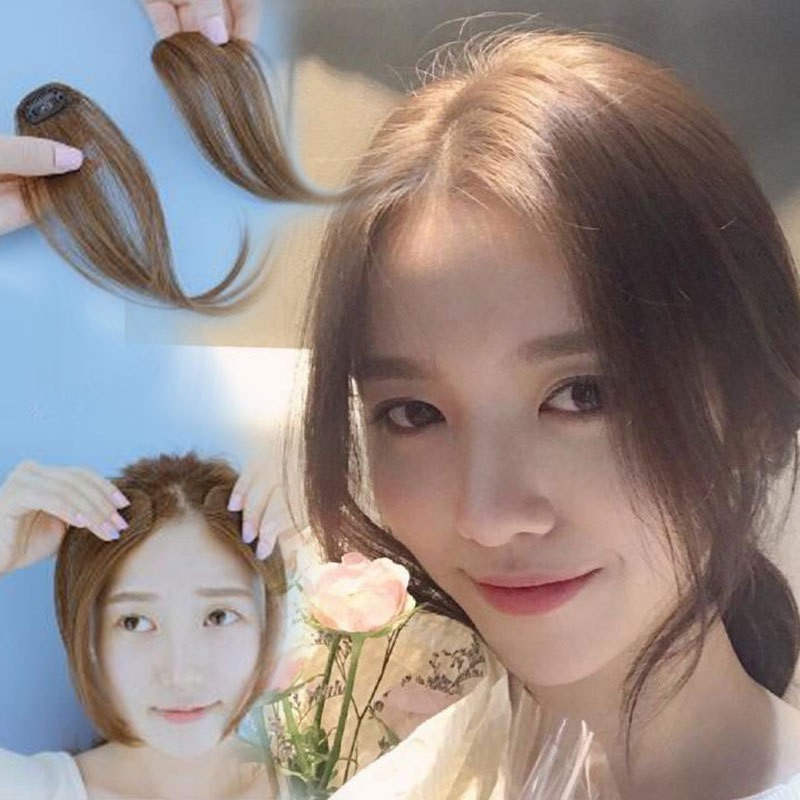 SL poni clip one side bang lurus jambang hair clip rambut palsu extension