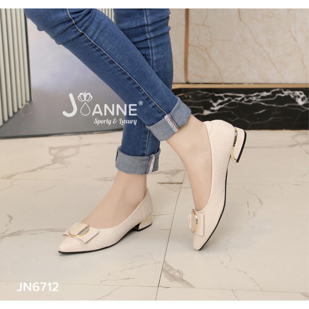 JOANNE Sepatu Kerja low Heels Block Shoes #JN6712 ORIGINAL