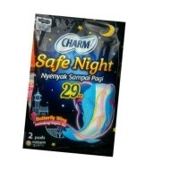 Charm Safe Night sachet 29 cm isi 2 pads x 3 sachet
