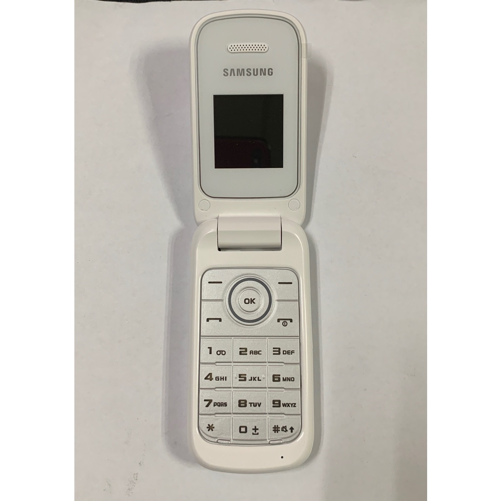 CUPID hp lipat samsung E1272 murah jadul samsung lipat dual sim-E1190 Putih