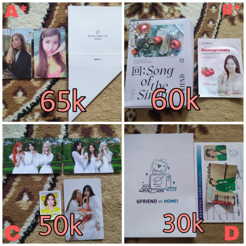 GFRIEND ALBUM PHOTOCARD ID PHOTO OFFICIAL SOTS SOWON YERIN EUNHA YUJU SINB UMJI
