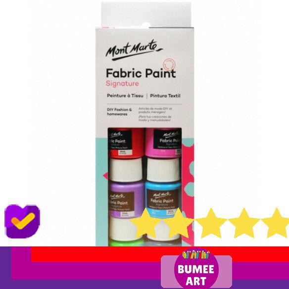 

SALE MONT MARTE FABRIC PAINT SET 8PCE X 20ML - CAT TEXTILE KAIN BUMEE PERALATAN MELUKIS ART SET