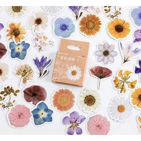 Label Sticker - Pick The Flower (46pcs)