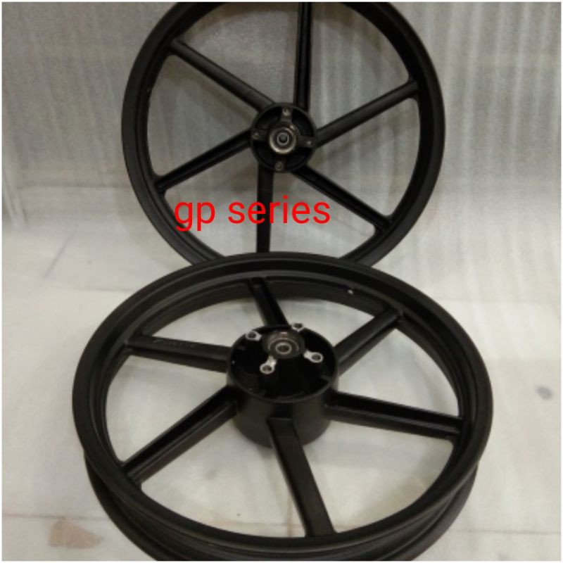 velg supra x 125 double dish tapak lebar ukuran 185/215/17
