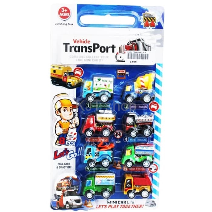MAI250 MAINAN MOBIL MOBILAN MINI CAR LIFE VEHICLE TRANSPORT ISI 8