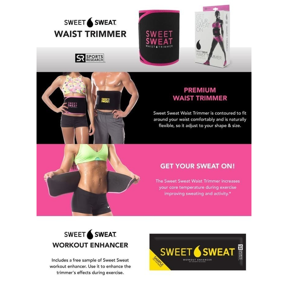 KORSET PERUT - SWEET SWEAT WAIST TRIMMER, PERUT shaper belt