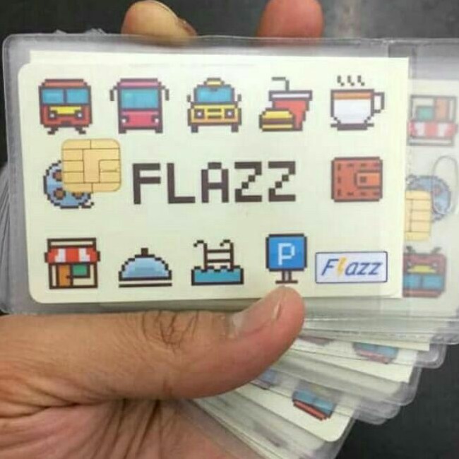 Flazz BCA Warna Cream ORI /Like eTOLL eMONEY Tapcash or Brizzi