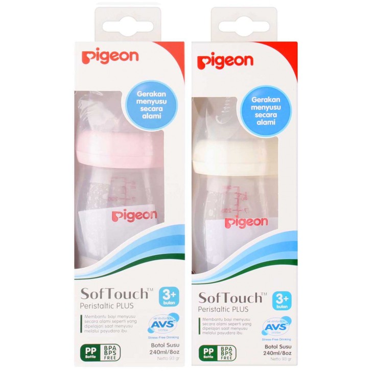 Pigeon Soft Touch 3+ Bulan 240ml Wide Neck PP Bottle