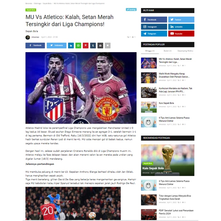 Source Code Website Portal Berita (BaBeKu) | Menggunakan Framework Codeigniter