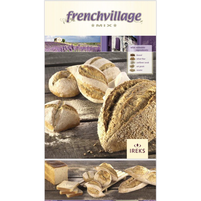 

Tepung ireks roti perancis- French village- roti eropa- french bread