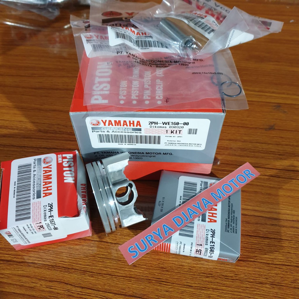 PISTON KIT PISTONKIT RING SEHER MIO M3 125 MIO SOUL GT 125 ASLI YAMAHA 2PH-WE160-00-2