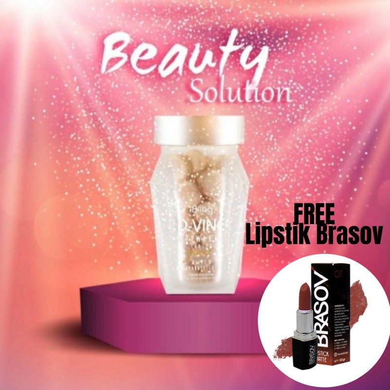 DVIne Original Made in Korea FREE LIPSTIK BRASOV| MINUMAN KOLAGEN PEMUTIH KULIT & PENGHILANG JERAWAT