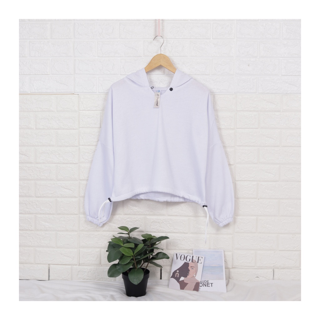 Sweater crop WINDU / atasan wanita / crop oversize / hoodie crop - korean style