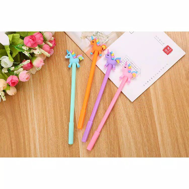

Bolpen Or Pulpen Lucu Tinta Gel Unicorn 3D