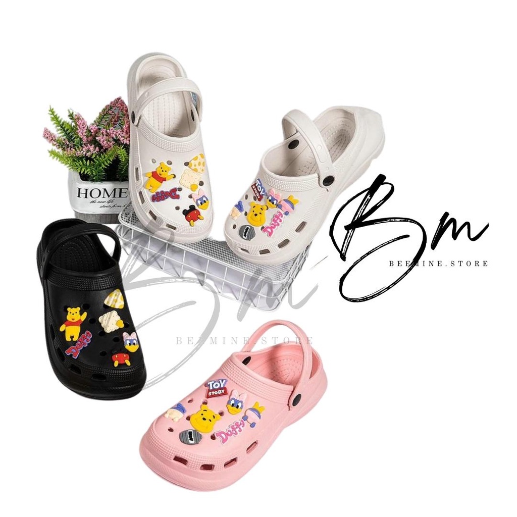 Sandal Baim / Sandal Jelly Fuji / Sandal wanita classic Bae Clog platform Jibbitz / Sandal Fashion Wanita Mode Bae Clog 8861-1/8866-2