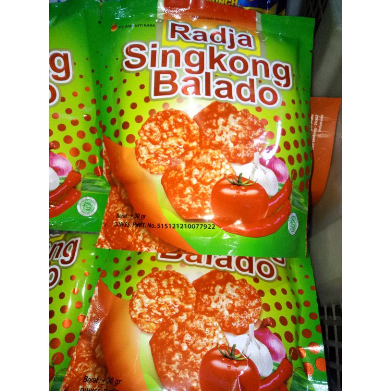 

Snack cemilan opak singkong balado