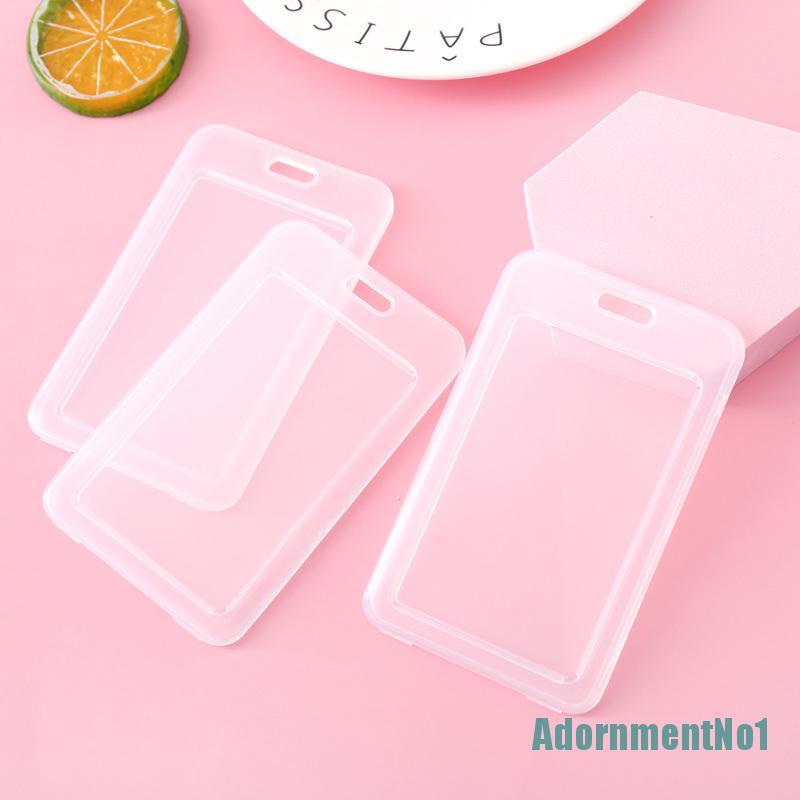 (AdornmentNo1) 1pc Holder Kartu Nama Bahan Plastik Transparan